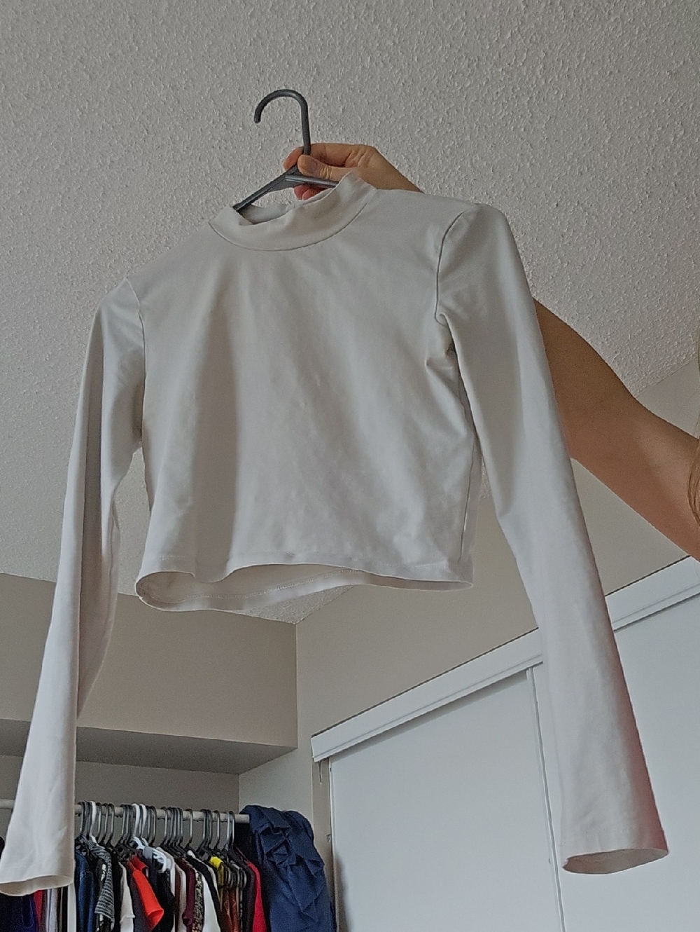 Beige Zara cropped